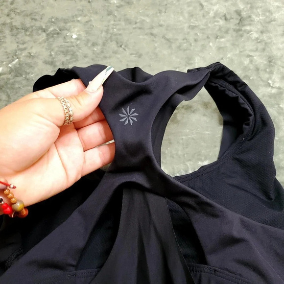 Athleta 2-in-1 Black Support Tank Top - Picture 3 of 4
